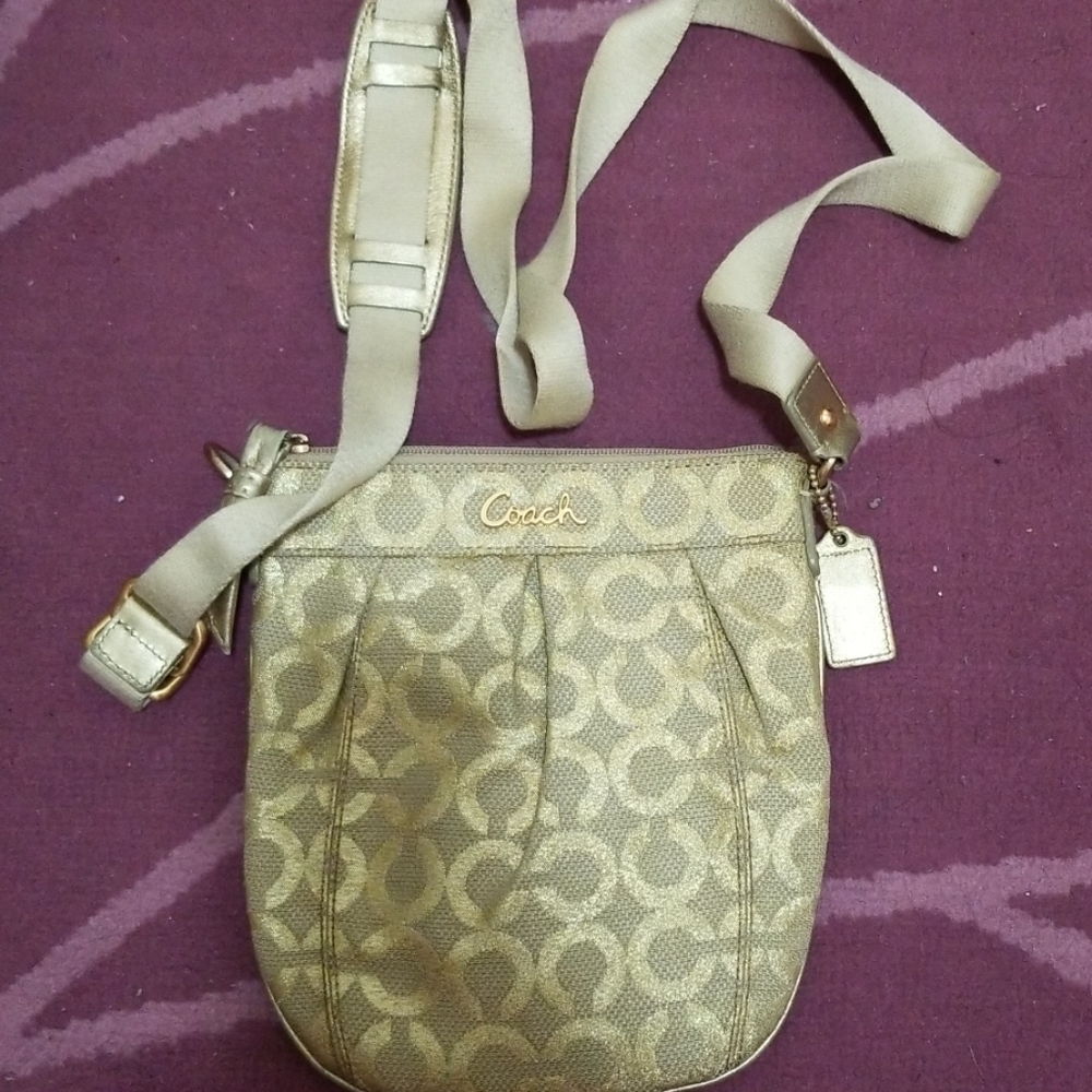Coach Parker Linen LUREX Swingpack